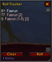 RollTracker Lite | Rising Gods AddOns